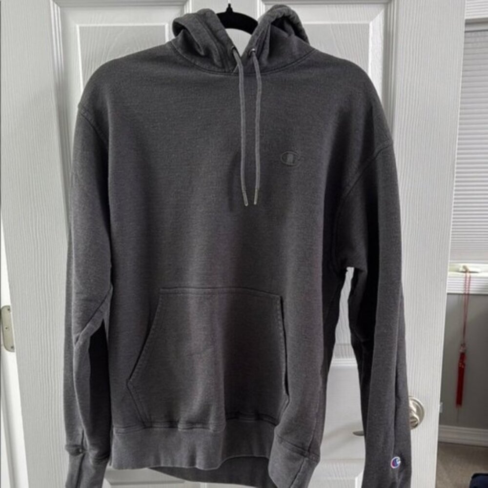 ❤️Champion Gray Sweatshirt Hoodie Casual Comfort